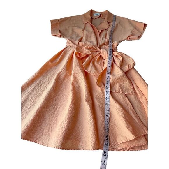 Claudie Pierlot Paris Short Sleeve Coral Tie-Waist Wrap Mini Dress Size EU 36/US - Picture 12 of 12